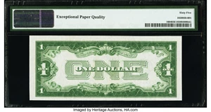 image for: Fr. 1604 $1 1928D Silver Certificate. D-B Block. PMG Gem Uncirculated 65 EPQ....