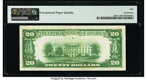 image for: Fr. 2050-F* $20 1928 Federal Reserve Star Note. PMG About Uncirculated 50 EPQ....