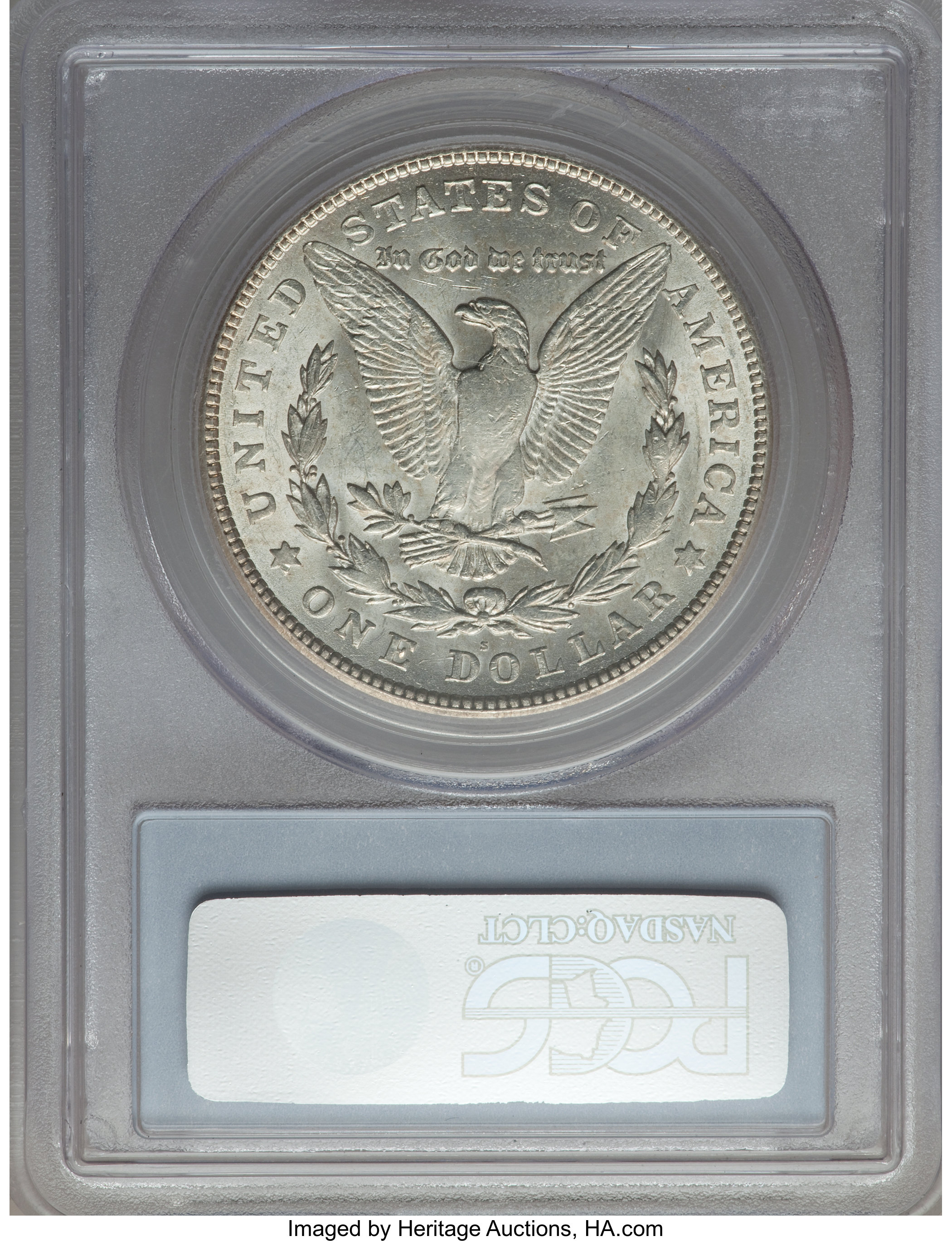image for: 1921-S $1 Thorn Head, VAM-1B-6/7 AU58 PCGS. Hitlist. PCGS Population (8/19). NGC Census: (0/0)....