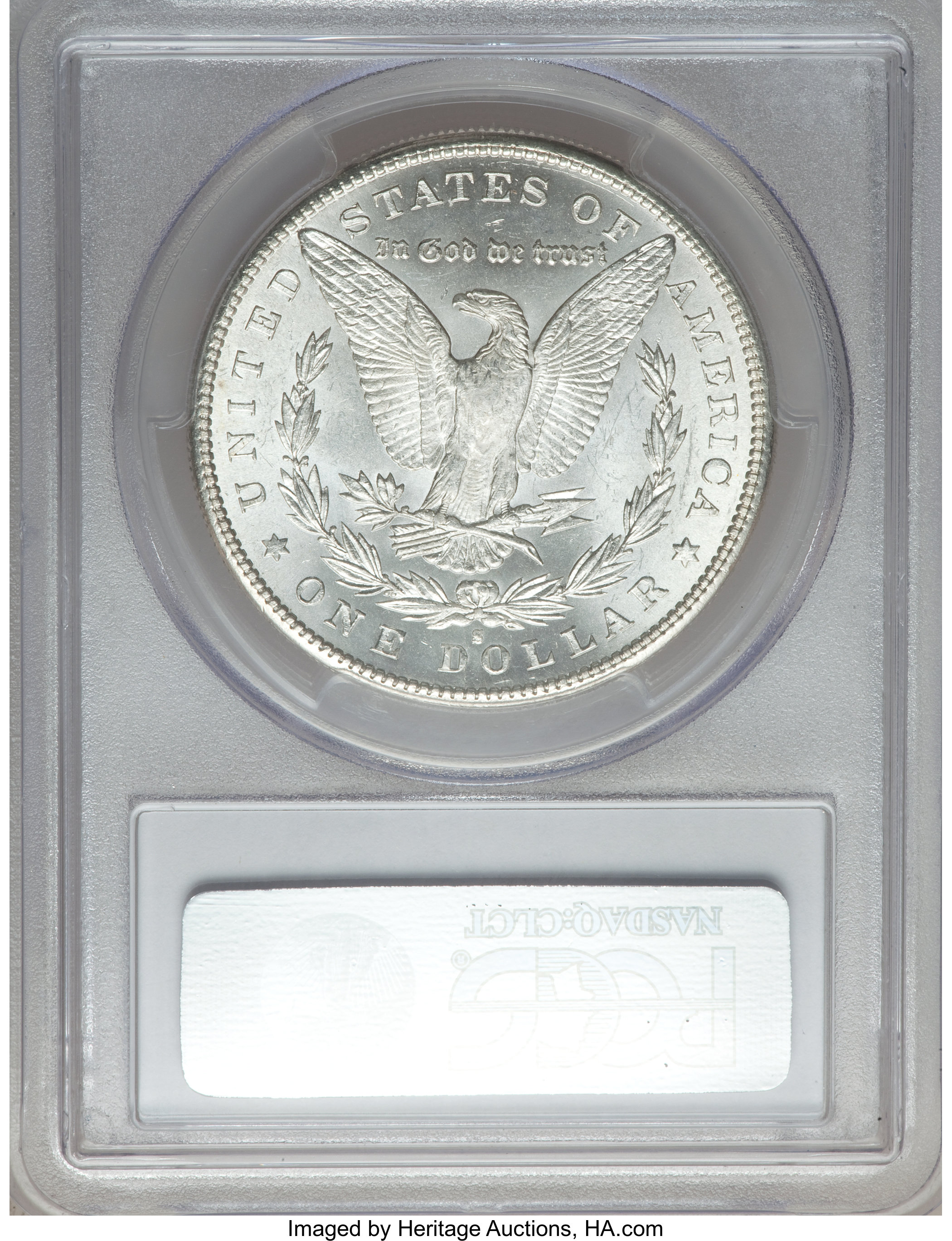 image for: 1881-S $1 Wounded Eagle MS64 PCGS. CAC. VAM-54A....