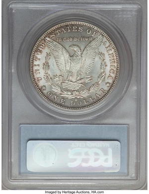 image for: 1880-S $1 Checkmark, VAM-12 MS63 PCGS. Hit List; 1880-S Checkmark, VAM-12 MS65 PCGS. Hit List.From The Parcfeld Col... (Total: 2 coins)