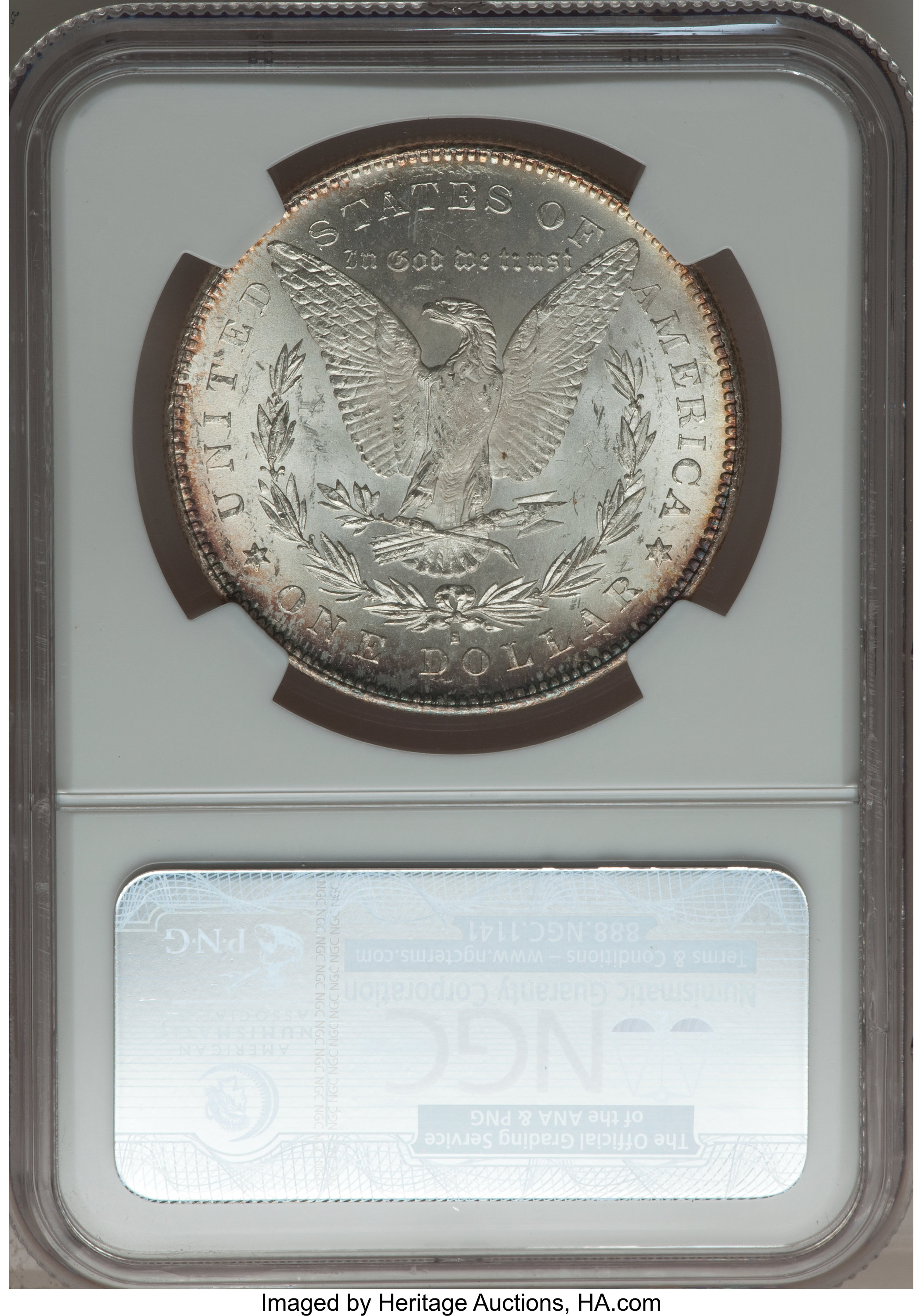 image for: 1878-S $1 Torn Bonnet MS63 NGC. VAM-19A, Hitlist-40. NGC Census: (0/0). PCGS Population (20/47)....