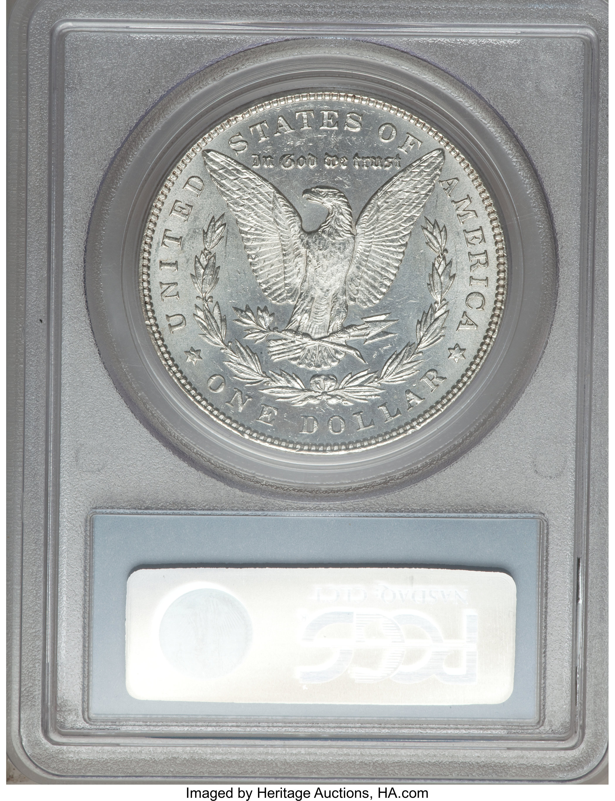image for: 1885 $1  Dash VAM 22. MS62 PCGS. PCGS Population (37/36). NGC Census: (0/0)....