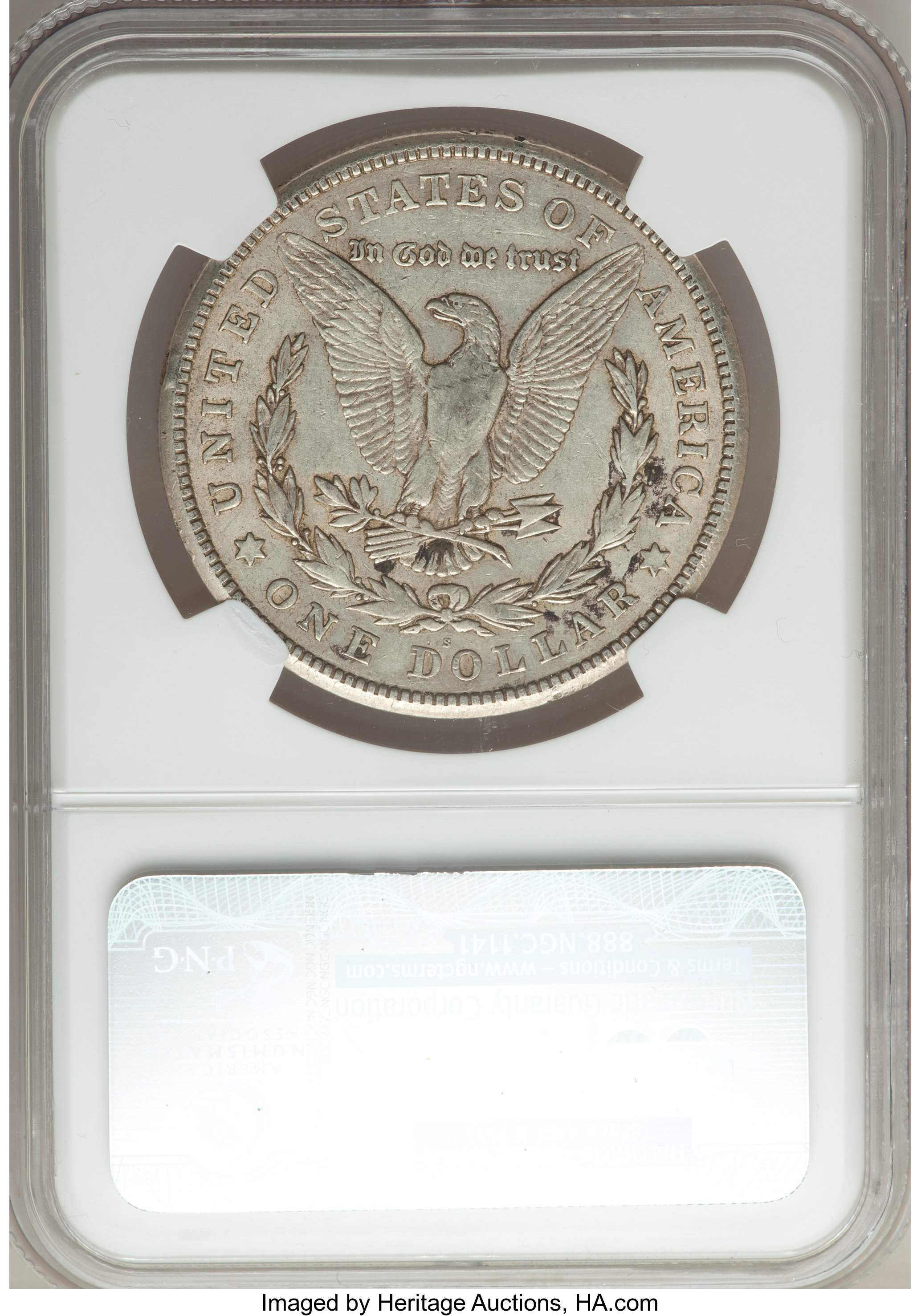 image for: 1921-S $1 Thorn Head, VAM-1B-5 XF45 NGC.  Hitlist-40. NGC Census: (0/0). PCGS Population (2/15).  ...