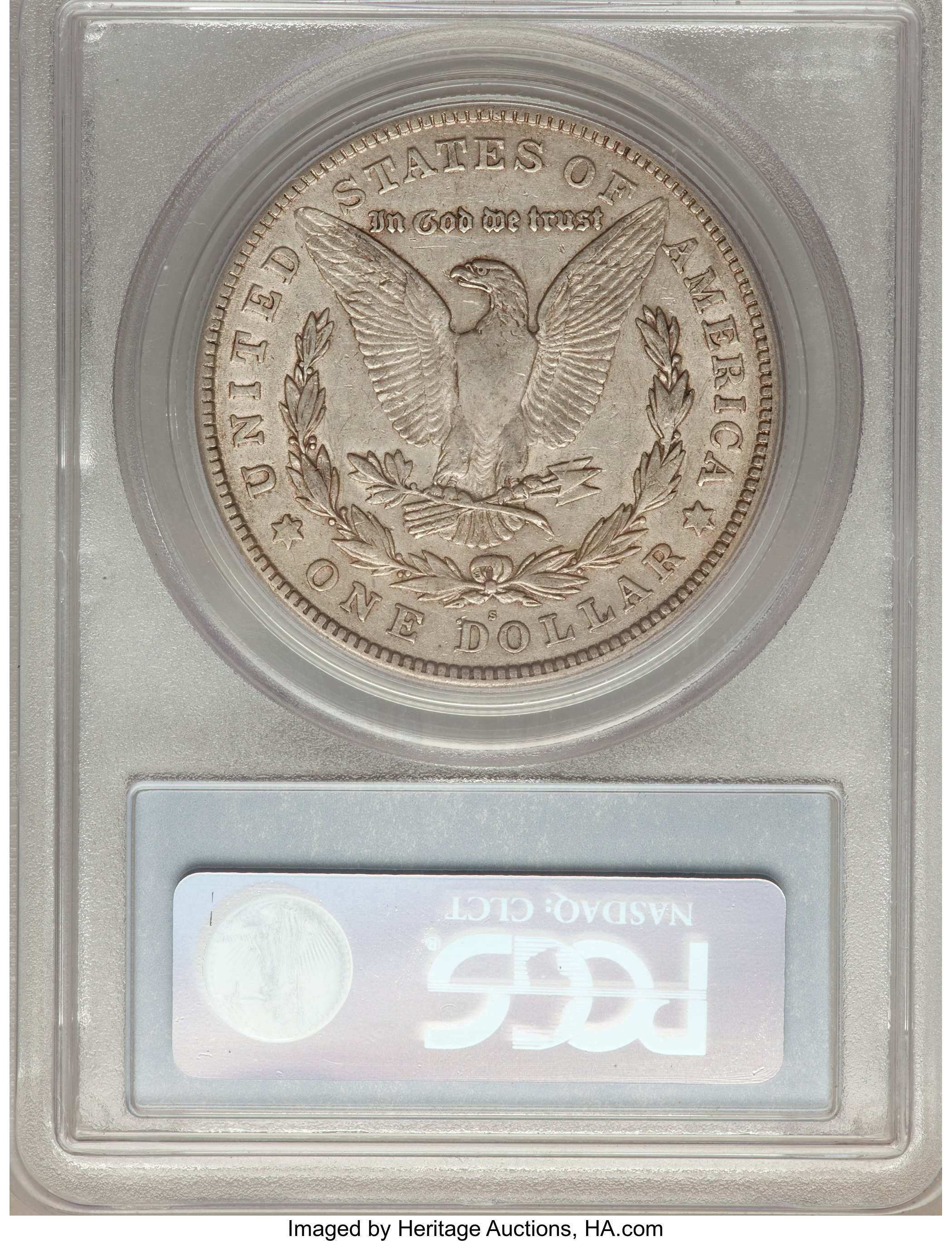 1921-S $1  Thorn Head, VAM-1B6 AU50 thumbnail 4
