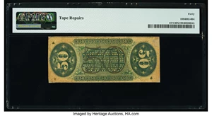 image for: Fr. 1371 50¢ Third Issue Justice PMG Extremely Fine 40 Net....