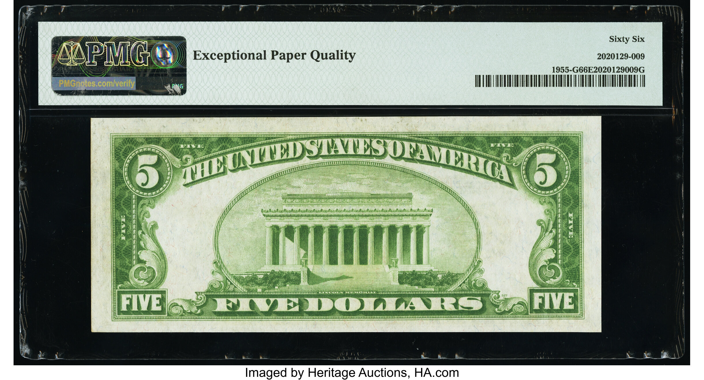 image for: Fr. 1955-G $5 1934 Federal Reserve Note. PMG Gem Uncirculated 66 EPQ....