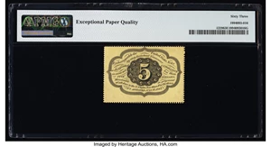 image for: Fr. 1229 5¢ First Issue PMG Choice Uncirculated 63 EPQ....