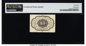 image for: Fr. 1241 10¢ First Issue PMG Choice About Unc 58 EPQ....