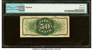 image for: Fr. 1342 50¢ Third Issue Spinner Type II PMG Choice Uncirculated 64....