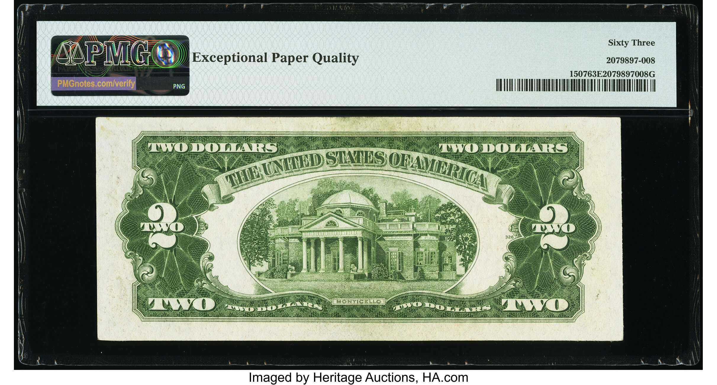 image for: Fr. 1507 $2 1928F Legal Tender Note. PMG Choice Uncirculated 63 EPQ....