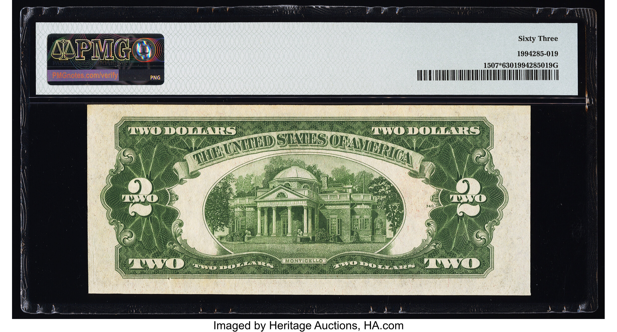 image for: Fr. 1507* $2 1928F Legal Tender Star Note. PMG Choice Uncirculated 63....