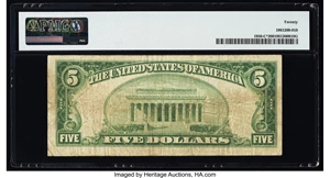 image for: Fr. 1950-C* $5 1928 Federal Reserve Star Note. PMG Very Fine 20....