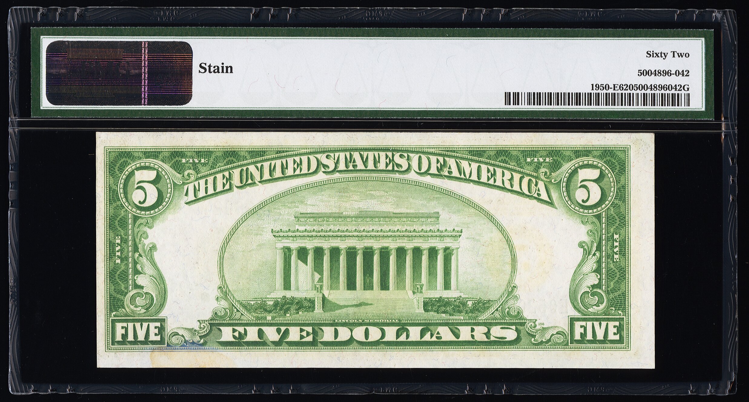 image for: Fr. 1950-E $5 1928 Federal Reserve Note. PMG Uncirculated 62....