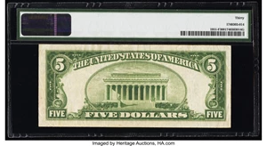 image for: Fr. 1951-F $5 1928A Federal Reserve Note. PMG Very Fine 30....