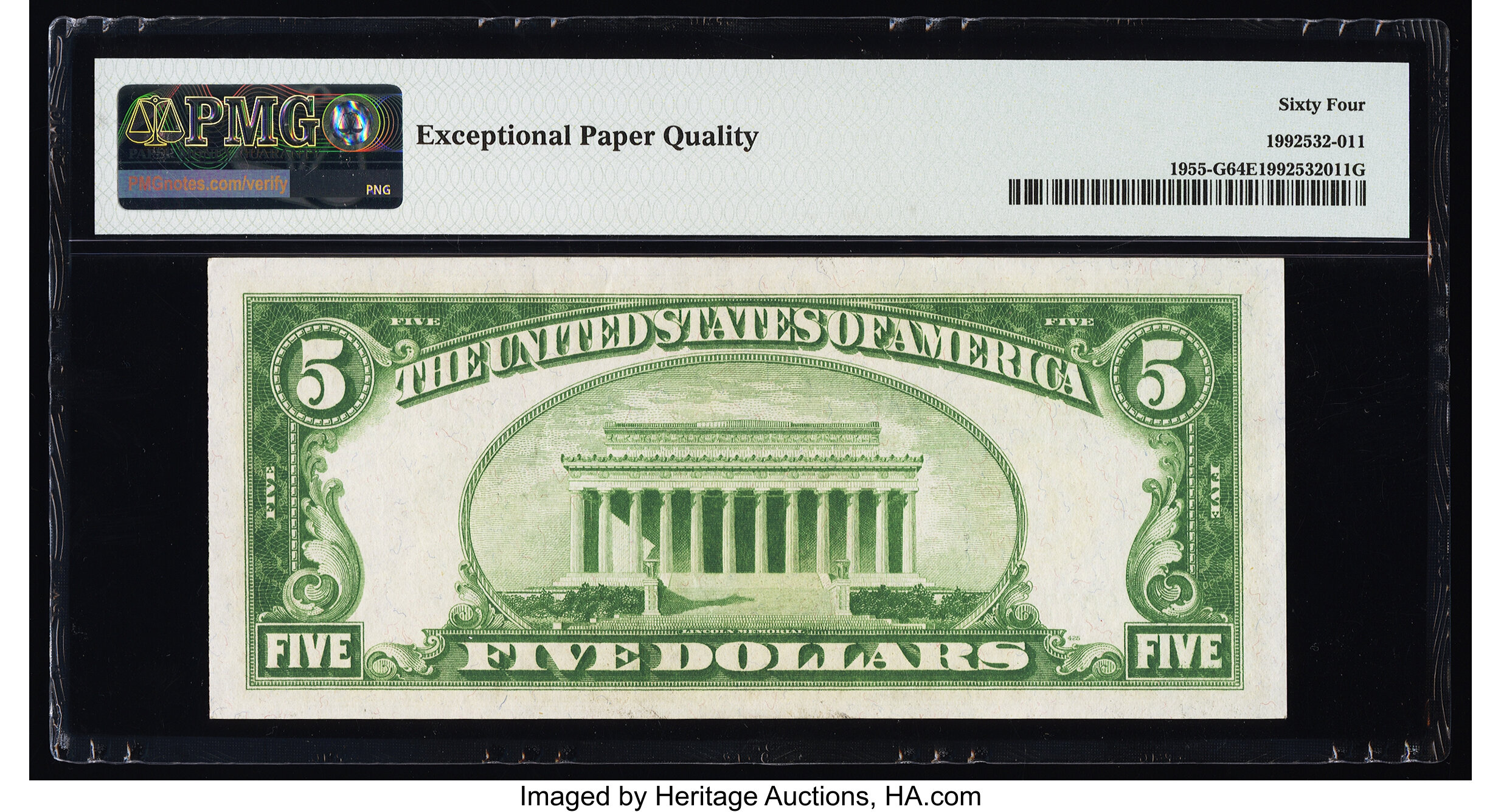 image for: Fr. 1955-G $5 1934 Federal Reserve Note. PMG Choice Uncirculated 64 EPQ....