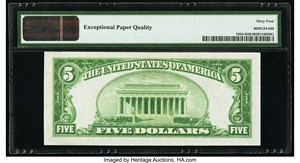 image for: Fr. 1955-I $5 1934 Federal Reserve Note. PMG Choice Uncirculated 64 EPQ....