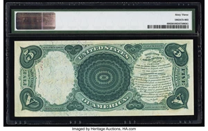 image for: Fr. 68 $5 1875 Legal Tender PMG Choice Uncirculated 63....