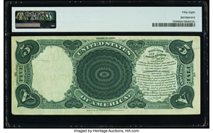 image for: Fr. 72 $5 1880 Legal Tender PMG Choice About Unc 58....