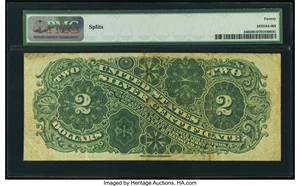image for: Fr. 240 $2 1886 Silver Certificate PMG Very Fine 20....
