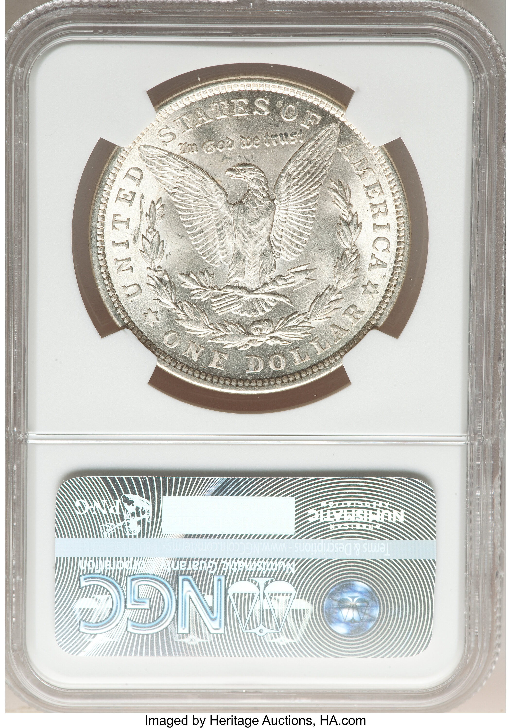 image for: 1921 $1 Denticle Clash, VAM-40A MS63 NGC. A Hitlist 40 Variety. NGC Census: (0/0). PCGS Population: (13/9). MS63....