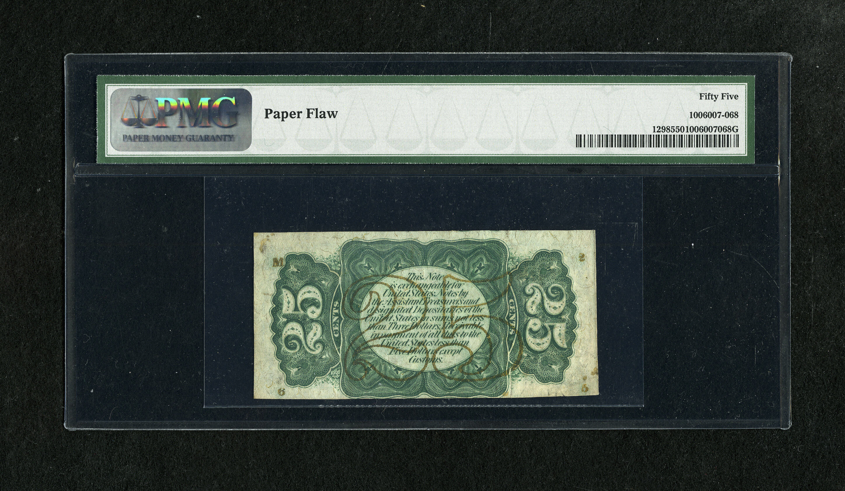 image for: Fr. 1298 25c Third Issue PMG About Uncirculated 55....