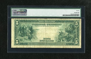 image for: Fr. 784 $5 1918 Federal Reserve Bank Note PMG Fine 12.