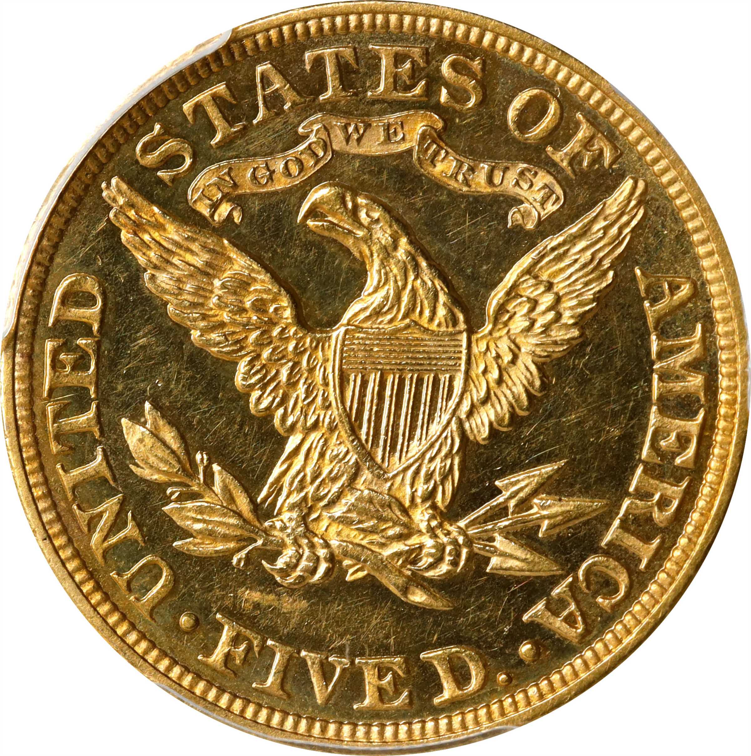 image for: 1897 Liberty Head Half Eagle. JD-1, the only known dies. Rarity-5. Proof-62 Cameo (PCGS).
