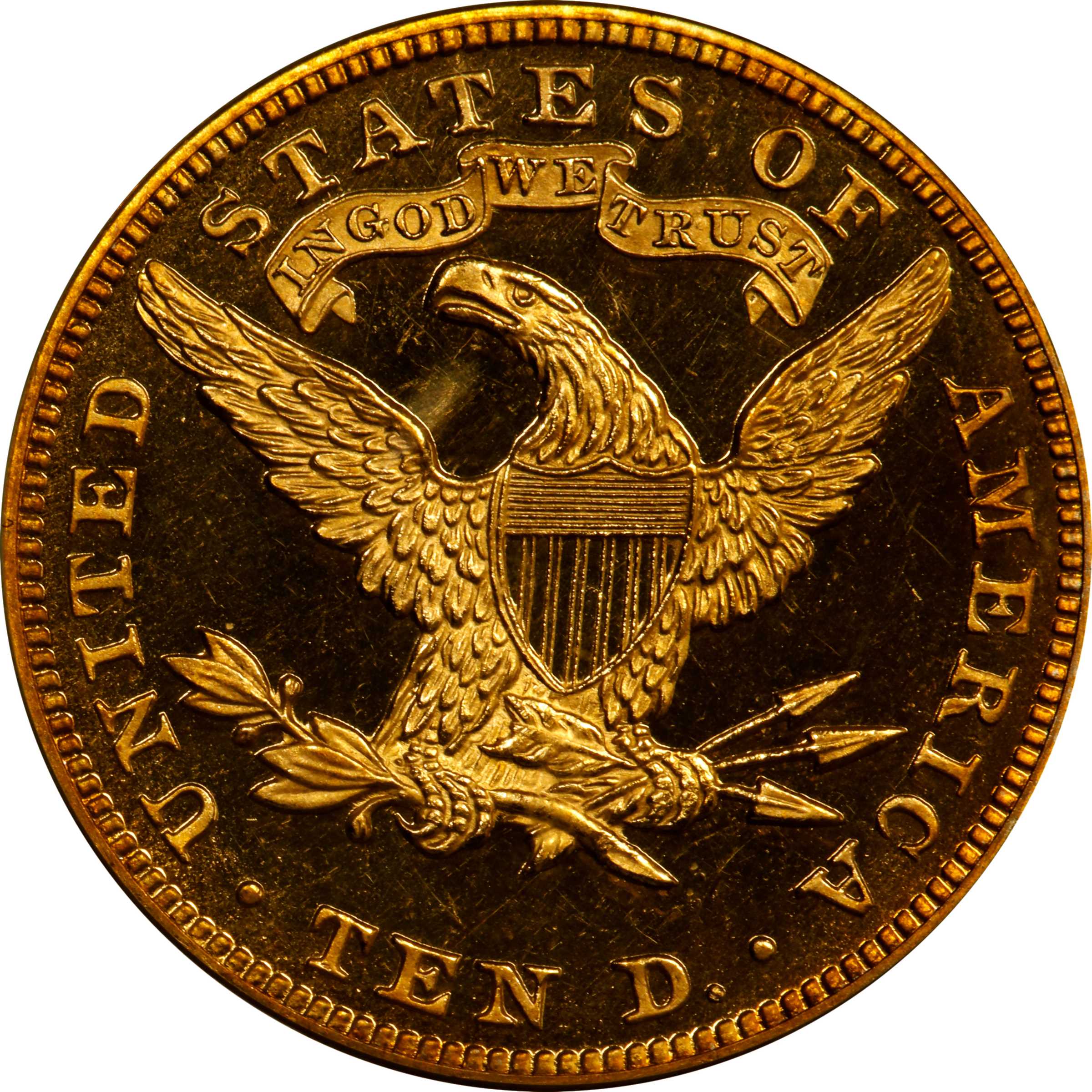image for: 1897 Liberty Head Eagle. JD-1, the only known dies. Rarity-5+. Proof-64 Deep Cameo (PCGS). CAC.