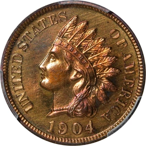 image for: 1904 Indian Cent. Proof-65 RD Cameo (PCGS).