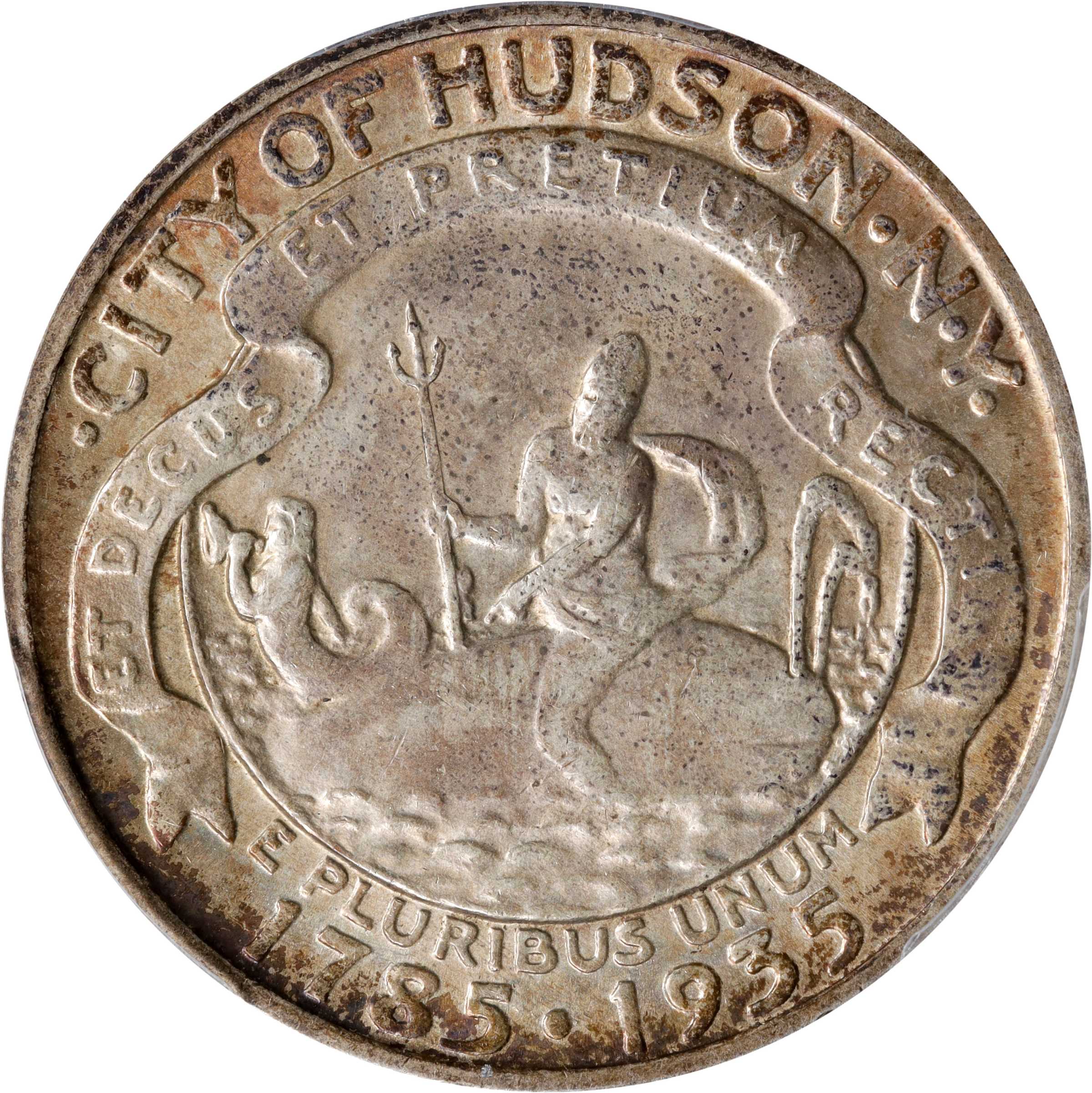 1935 Hudson, New York Sesquicentennial. AU-58 (PCGS).