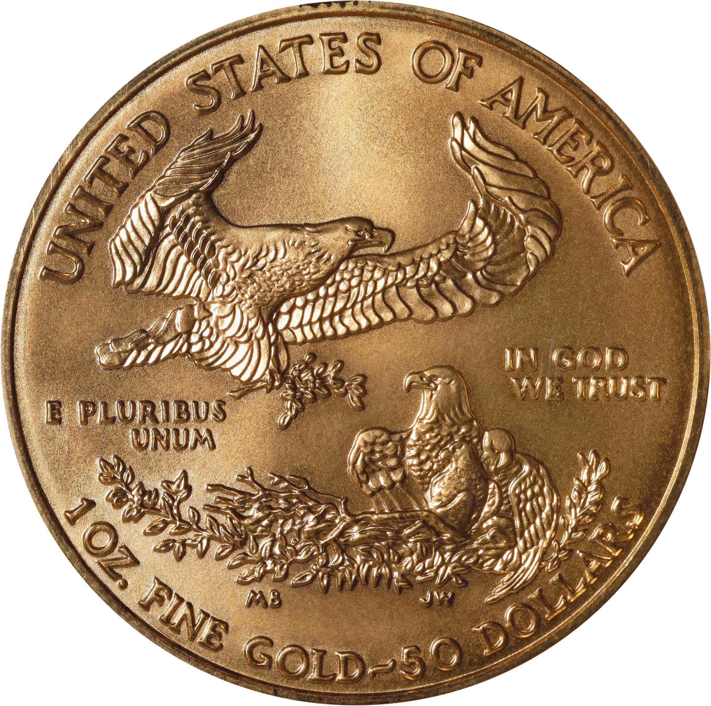 image for: 2001 One-Ounce Gold Eagle. MS-69 (PCGS).