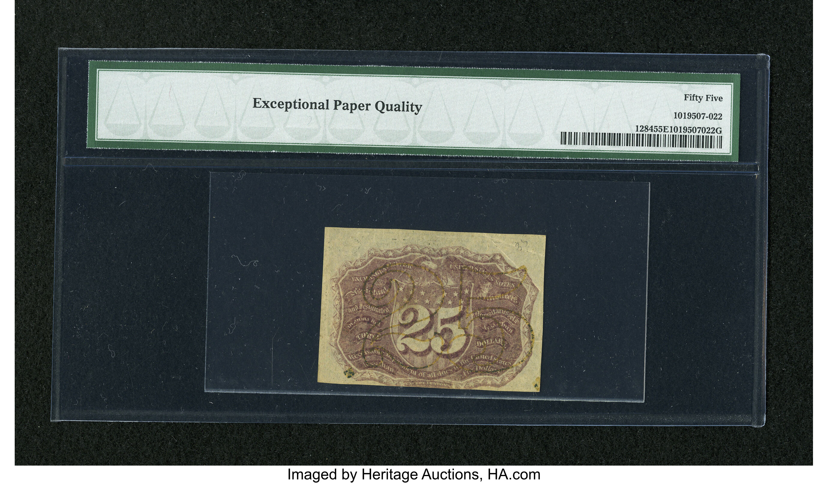 image for: Fr. 1284 25c Second Issue PMG About Uncirculated 55 EPQ....