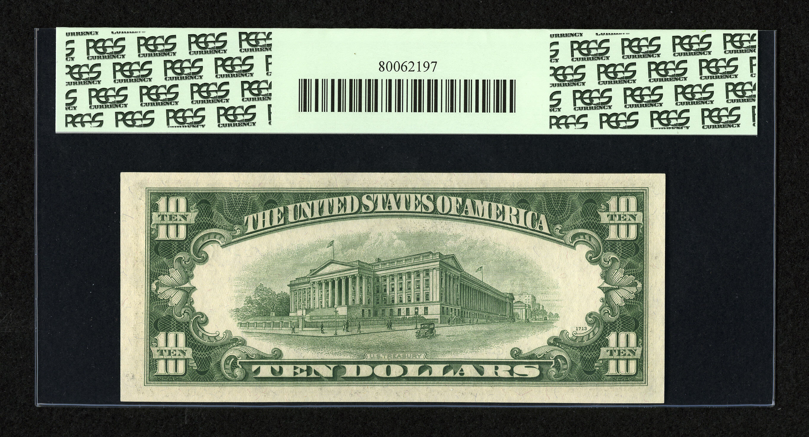 image for: Fr. 2015-B $10 1950E Federal Reserve Note. PCGS Very Choice New 64PPQ....