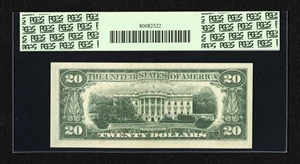image for: Fr. 2069-G $20 1969B Federal Reserve Note. PCGS Choice About New 58PPQ....