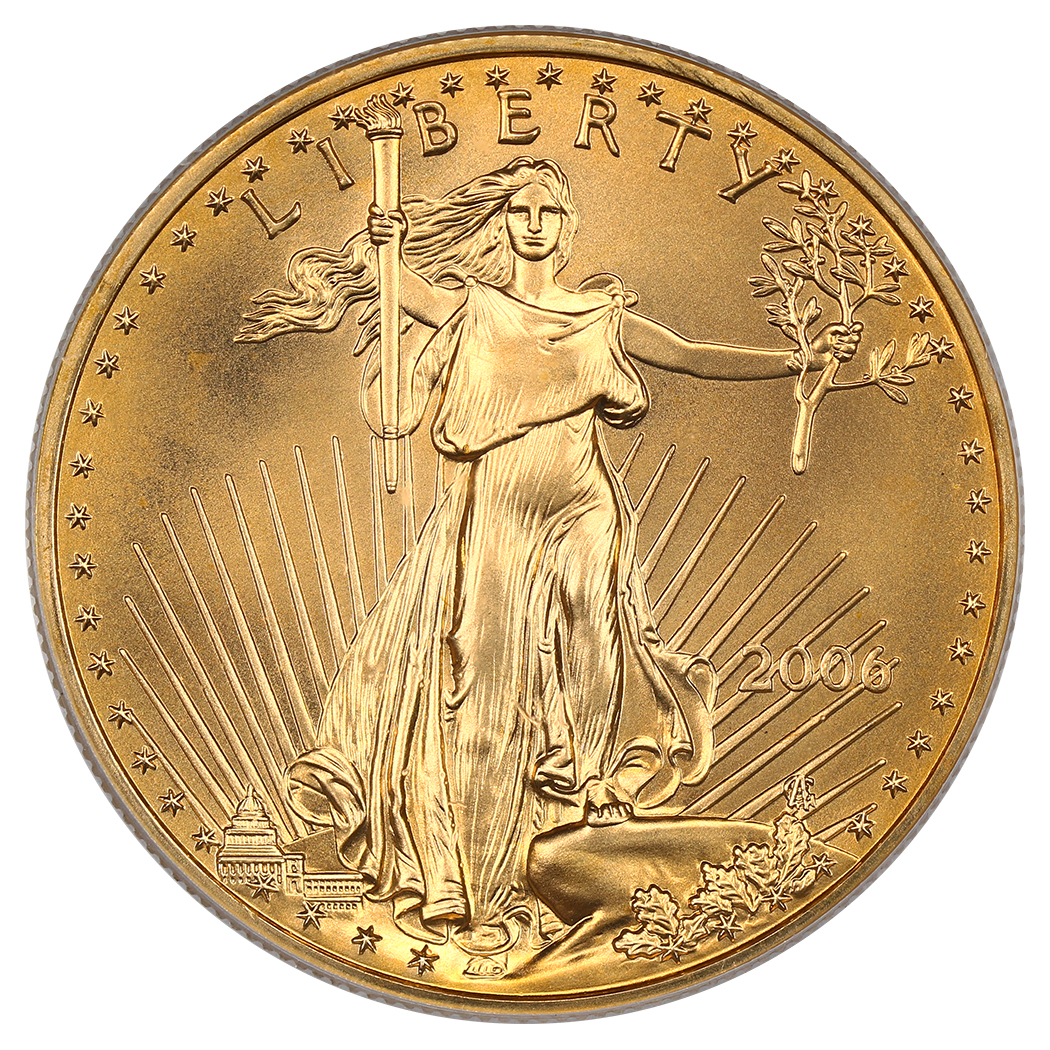image for: 2006 Gold Eagle $50 PCGS MS69 (First Strike)