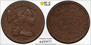 image for: 1794 Liberty Cap Cent. S-30. Rarity-1. Head of 1794. Marred Field, Amiable Face. EF-45 (PCGS). CAC.