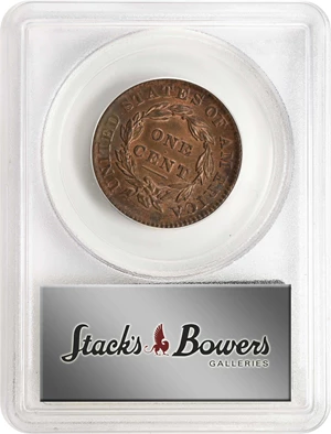 image for: 1833 Matron Head Cent. N-5. Rarity-1. MS-64 RB (PCGS). OGH.