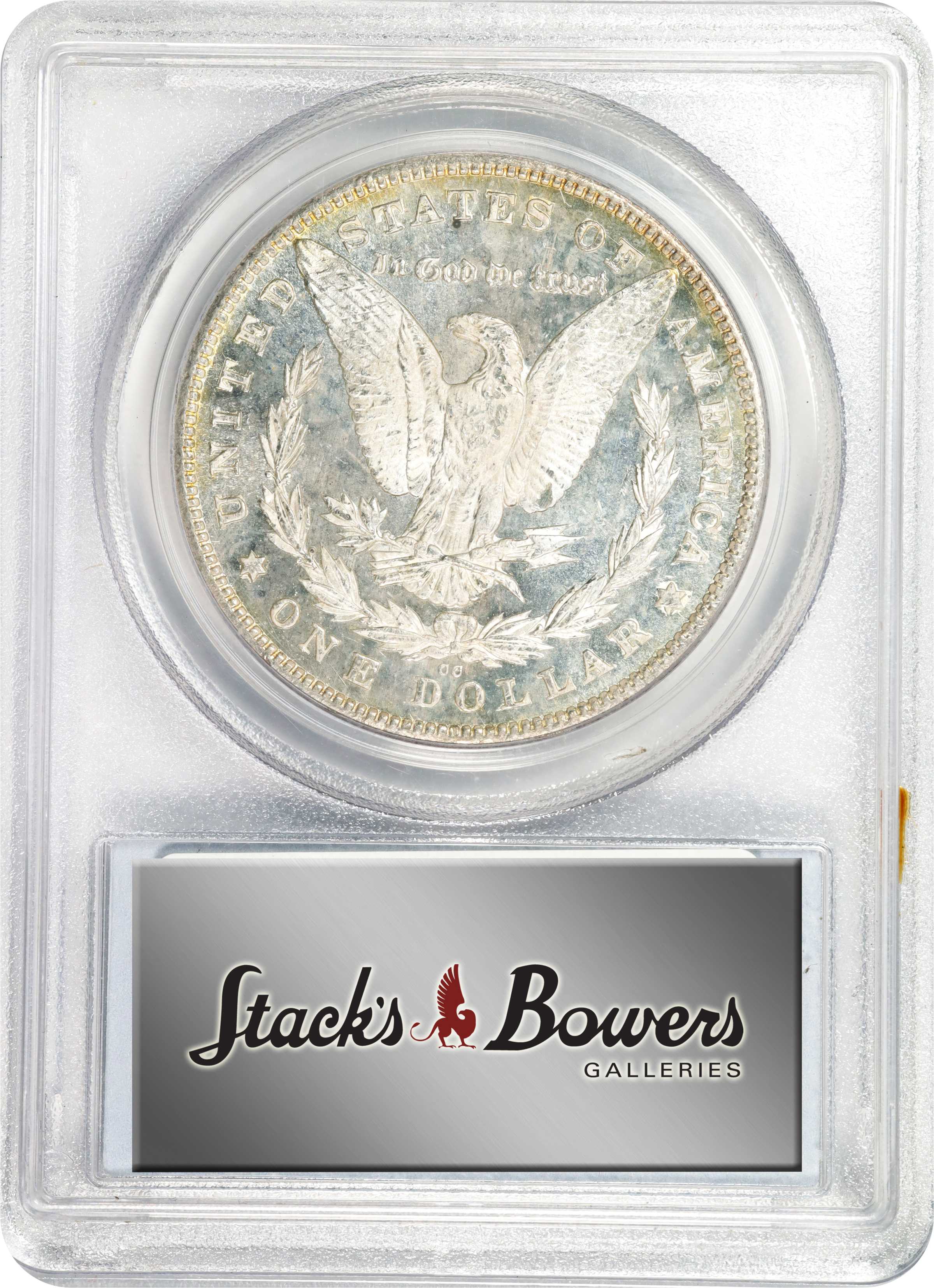 image for: 1880-CC Morgan Silver Dollar. VAM-5. Top 100 Variety. 8/High 7. MS-64 DMPL (PCGS).