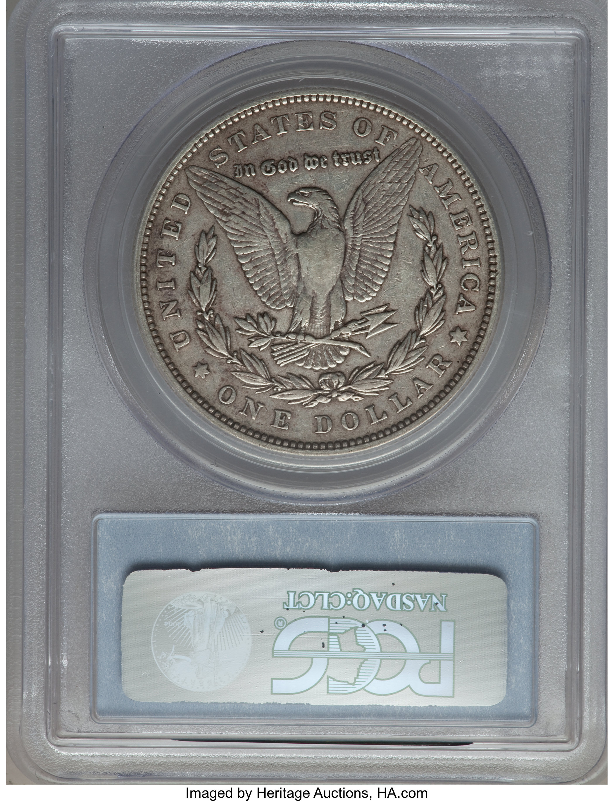1878 7TF $1  Reverse of 1879, Face Chips, VAM-222A XF45 thumbnail 4