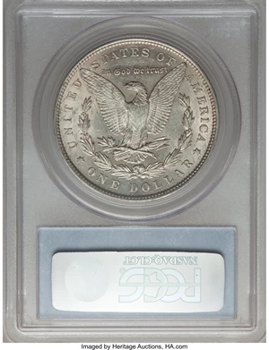 image for: 1878 7TF $1 Reverse of 1879, Vam-224, 168 Reeds AU53 PCGS. Hitlist. PCGS Population (0/0). NGC Census: (0/0).From The P...