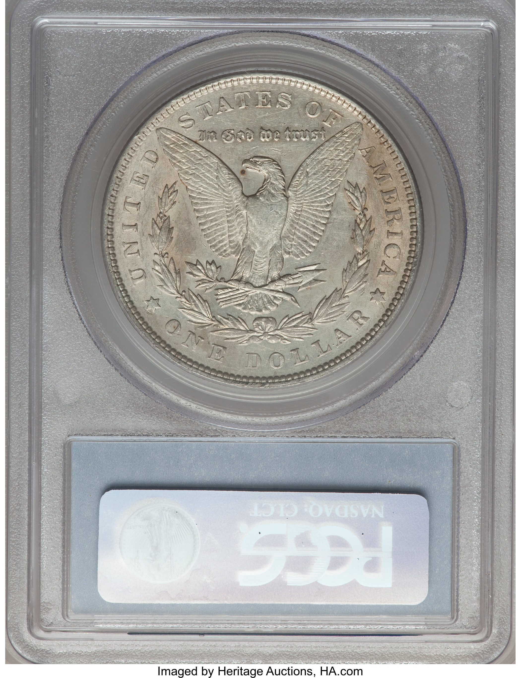 image for: 1878 7TF $1 Reverse of 1879, Vam-228B, Slashed O AU53 PCGS. Hitlist. NGC Census: (0/0). PCGS Population (0/0).From The ...