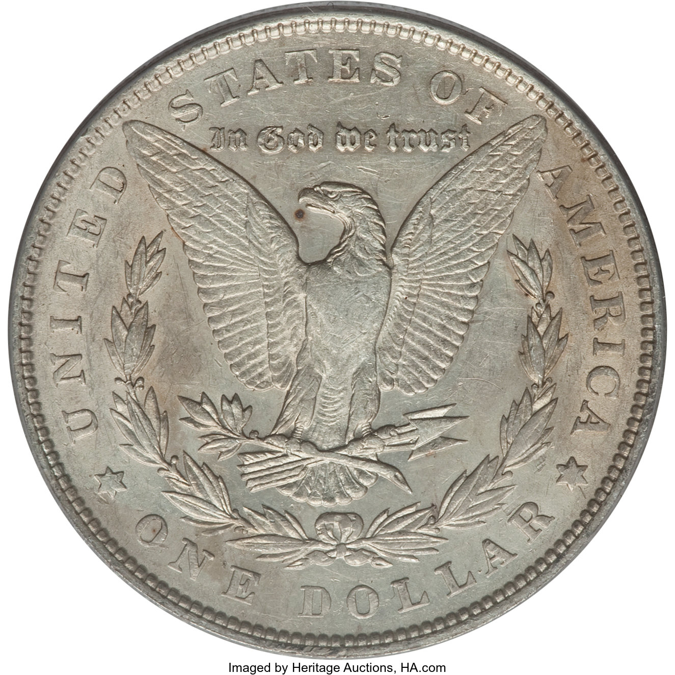 image for: 1878 7TF $1 Reverse of 1879, Vam-228B, Slashed O AU53 PCGS. Hitlist. NGC Census: (0/0). PCGS Population (0/0).From The ...