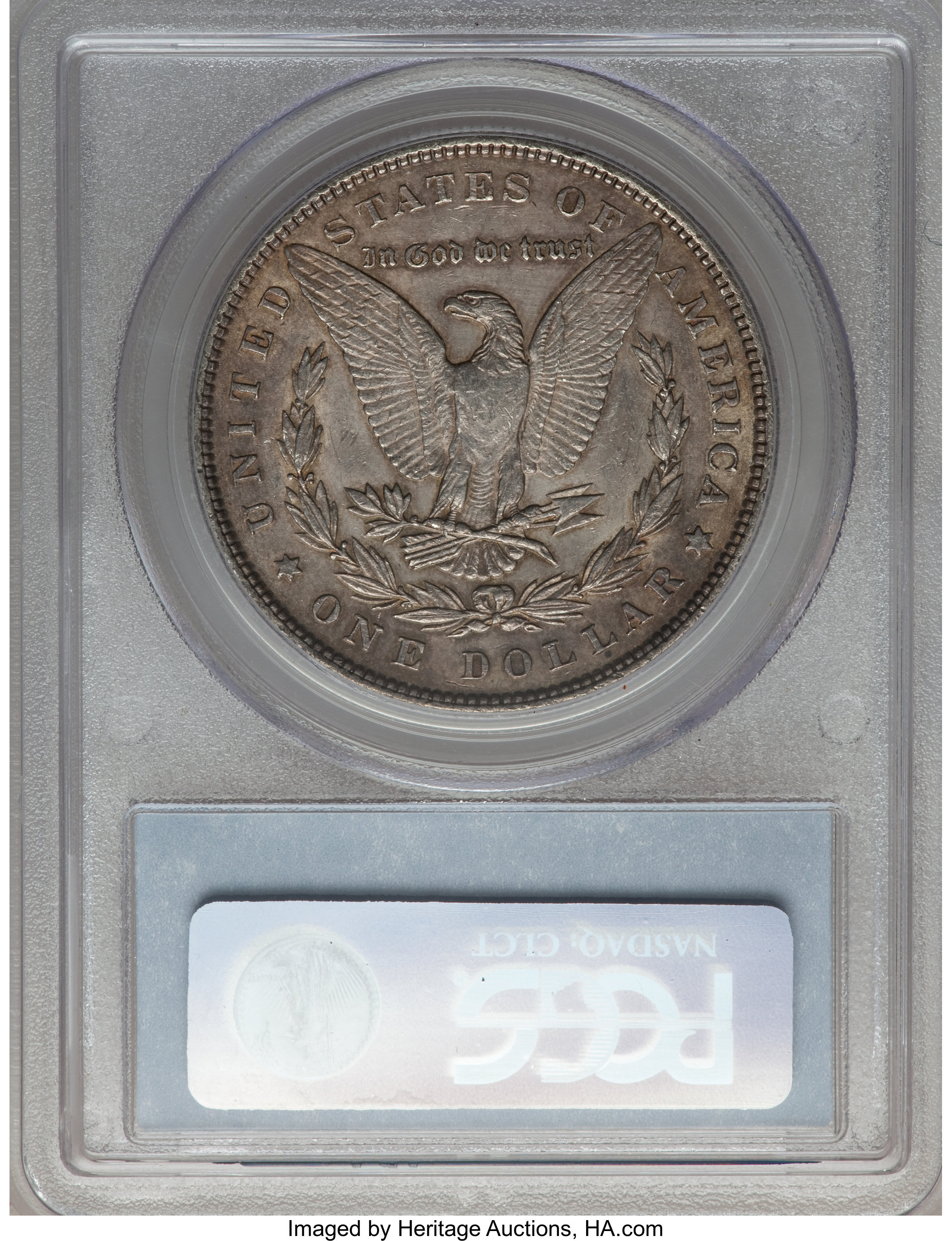 image for: 1878 7TF $1 Reverse of 1879, Vam-228B, Slashed O AU53 PCGS. Hitlist. PCGS Population (0/0). NGC Census: (0/0).From The ...
