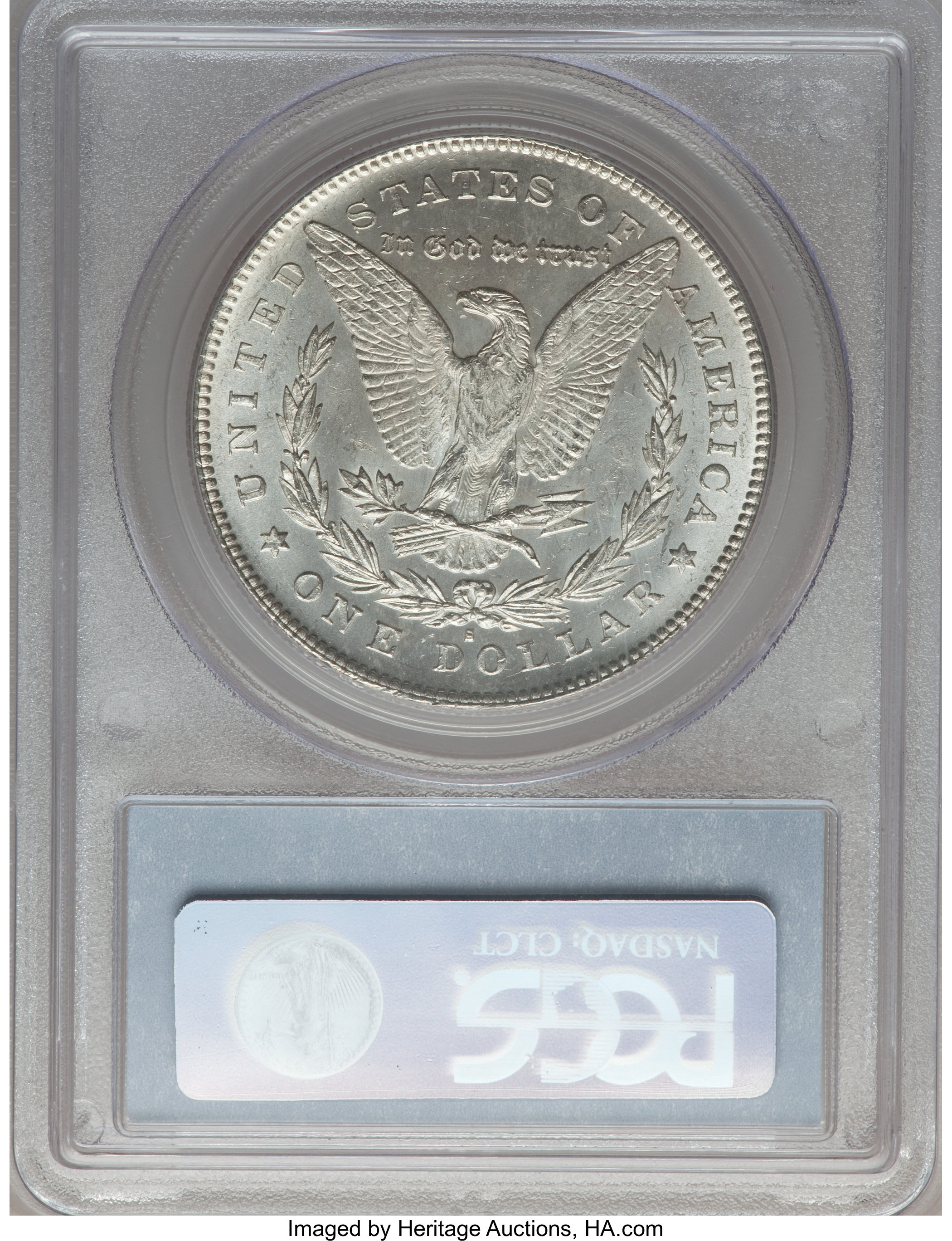 image for: 1878-S $1 Vam-17A, Denticle Clash MS63 PCGS. Hitlist. PCGS Population (16/18). NGC Census: (0/0).From The Parcfeld Coll...