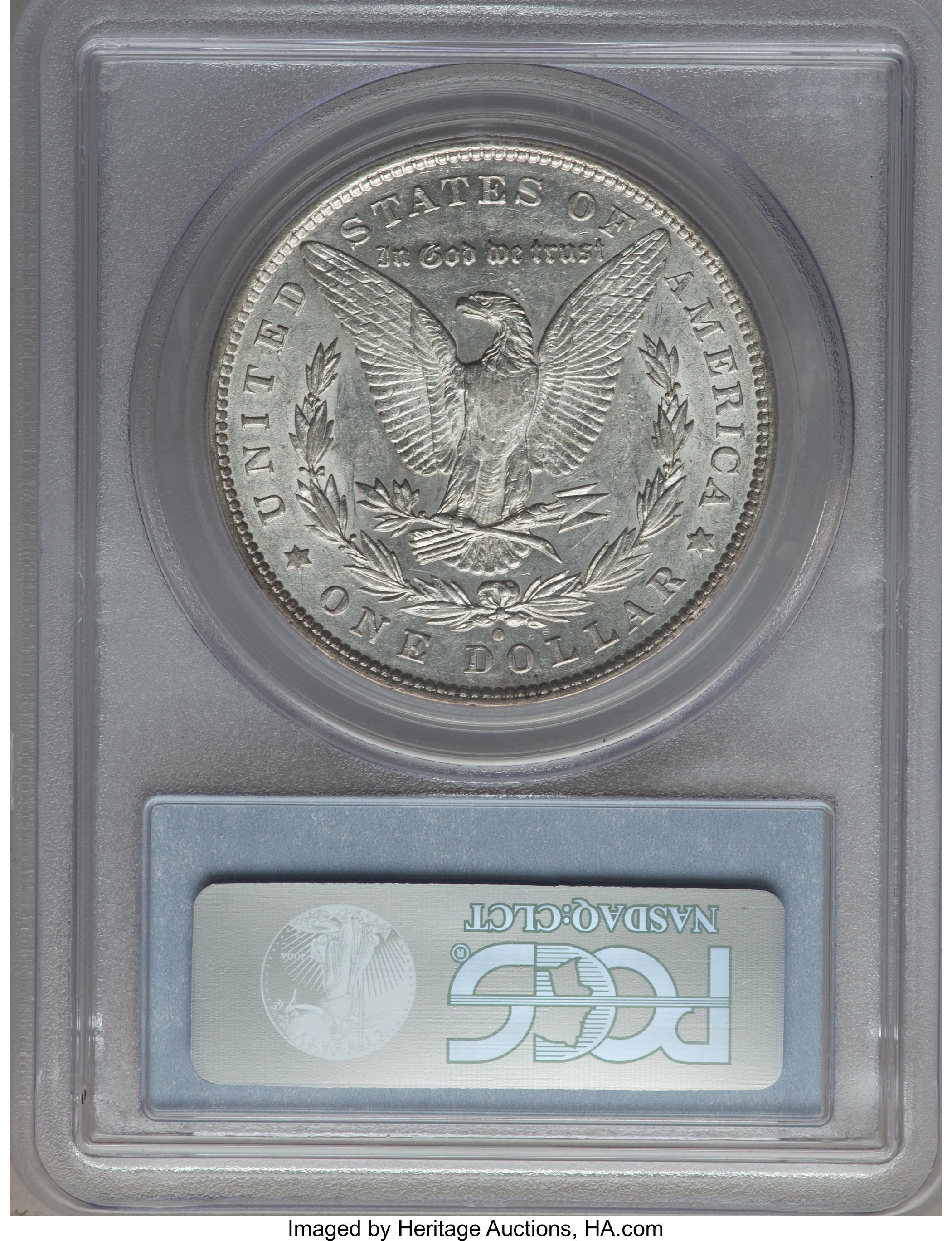 image for: 1880-O $1 Vam-7, Rusted Date AU55 PCGS. Hitlist. PCGS Population (3/36). NGC Census: (0/0).From The Parcfeld Collection...