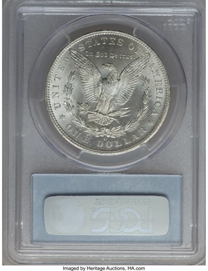 image for: 1904-O $1 Vam-4B, Fishhook MS64 PCGS. Hitlist. PCGS Population (0/0). NGC Census: (0/0).From The Parcfeld Collection....