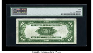 image for: Fr. 2200-G $500 1928 Light Green Seal Federal Reserve Note. PMG Very Fine 30....