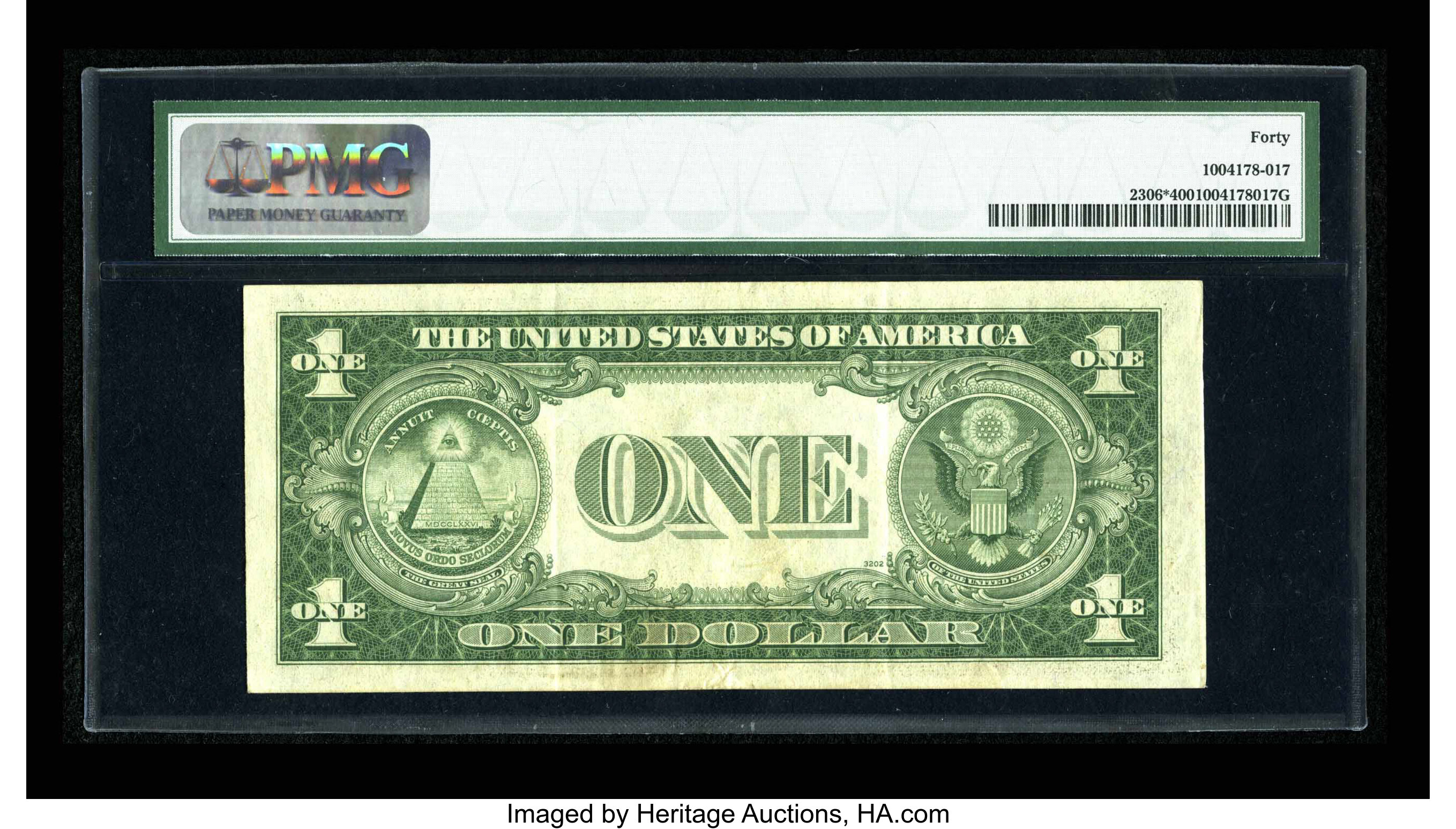 image for: Fr. 2306* $1 1935A North Africa Silver Certificate. PMG Extremely Fine 40....