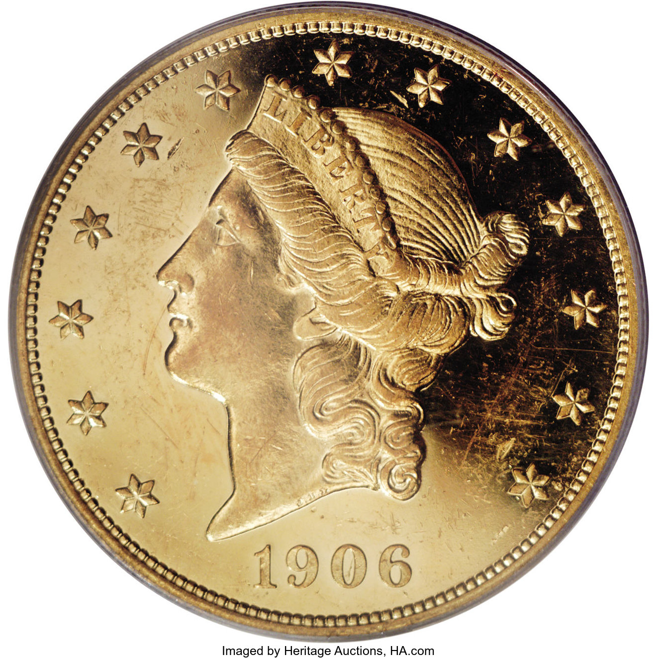 image for: 1906 $20 PR58 PCGS....